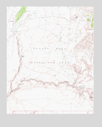 Begashibito Canyon, AZ USGS Topographic Map