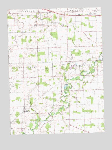 Blakeslee, OH USGS Topographic Map