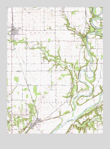 Brookston, IN USGS Topographic Map
