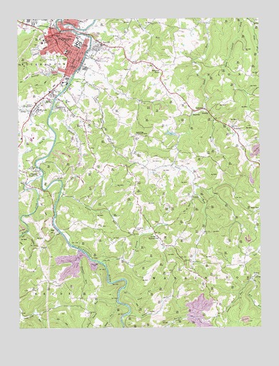 Buckhannon, WV USGS Topographic Map