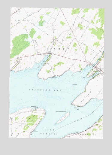 Chaumont, NY USGS Topographic Map