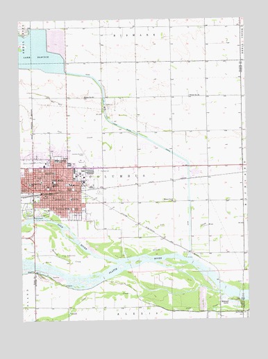 Columbus, NE USGS Topographic Map