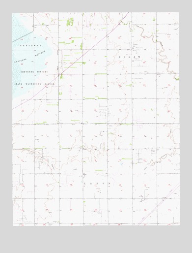 Ellinwood NE, KS USGS Topographic Map