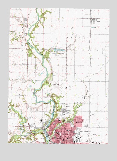 Fort Dodge North, IA USGS Topographic Map