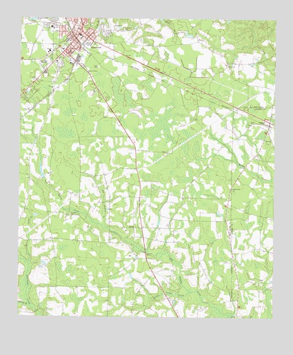 Hazlehurst South, GA USGS Topographic Map