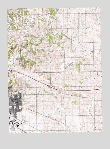 Iowa City East, IA USGS Topographic Map