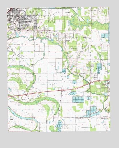 Jacksonville, AR USGS Topographic Map
