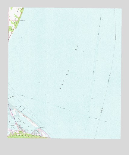 Little Dauphin Island, AL USGS Topographic Map