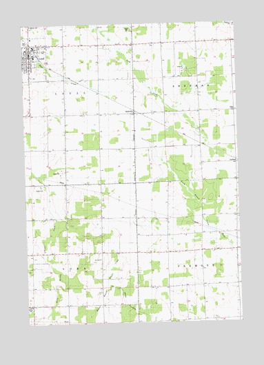 Loyal East, WI USGS Topographic Map