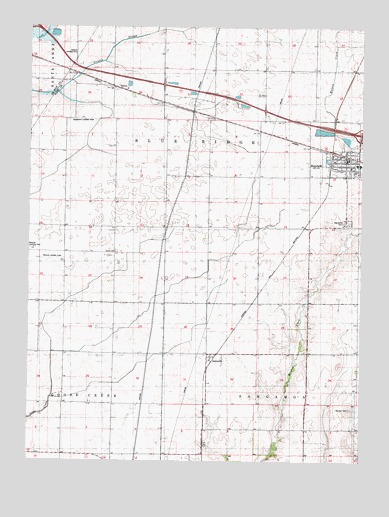 Mansfield, IL USGS Topographic Map
