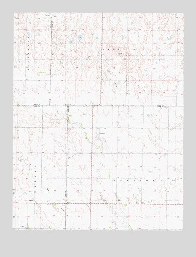 McCracken NE, KS USGS Topographic Map