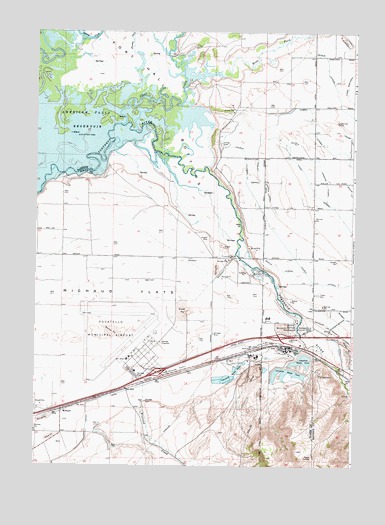 Michaud, ID USGS Topographic Map