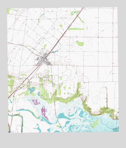 Odem, TX USGS Topographic Map