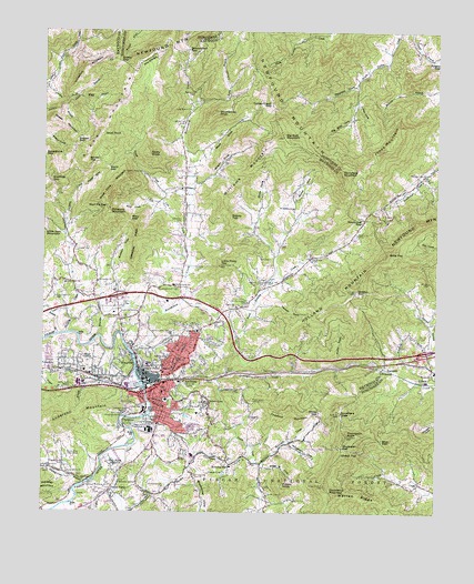 Canton, NC USGS Topographic Map
