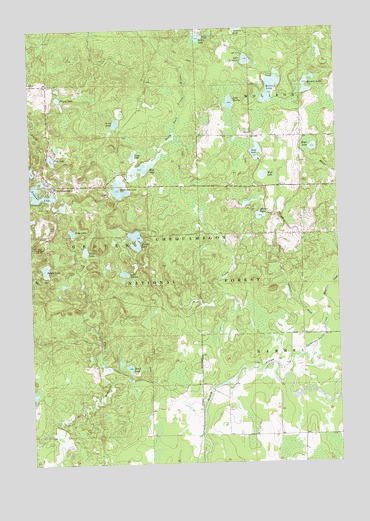 Perkinstown, WI USGS Topographic Map