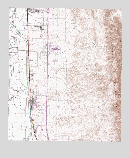 Canutillo, TX USGS Topographic Map
