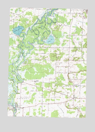 Readfield, WI USGS Topographic Map