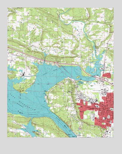Russellville West, AR USGS Topographic Map
