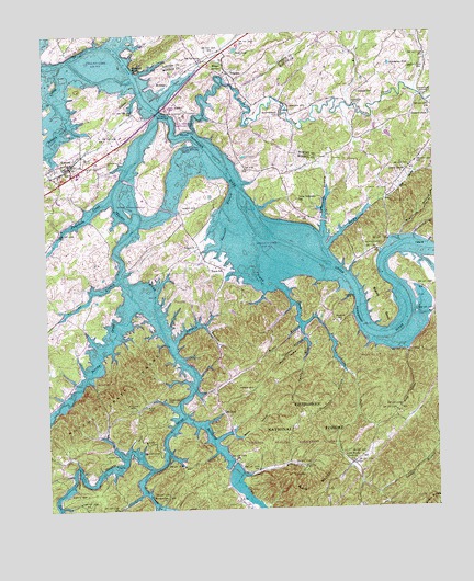 Vonore, TN USGS Topographic Map