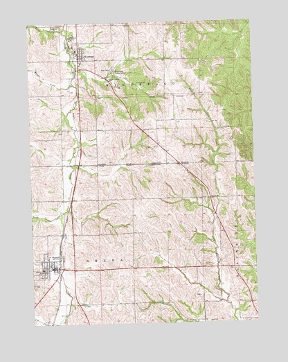 Walthill, NE USGS Topographic Map