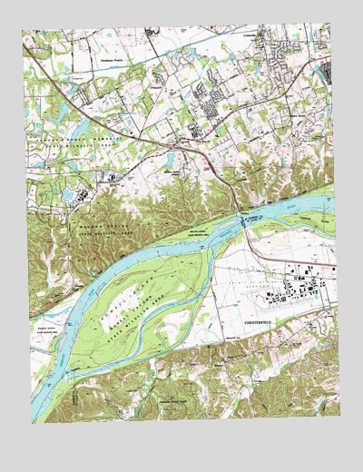 Weldon Spring, MO USGS Topographic Map