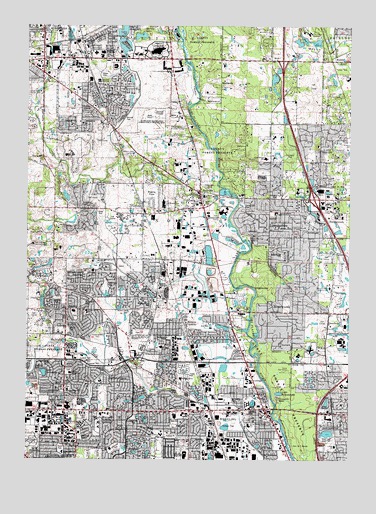 Wheeling, IL USGS Topographic Map