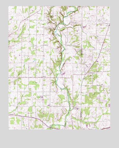 Capshaw, AL USGS Topographic Map