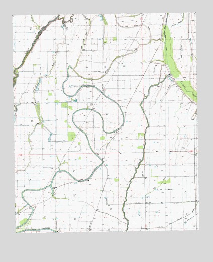 Caraway Lake, LA USGS Topographic Map