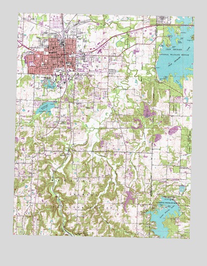 Carbondale, IL USGS Topographic Map
