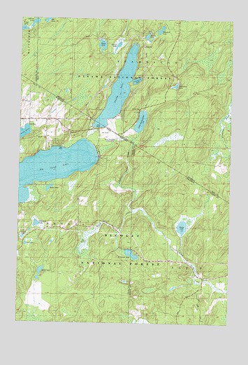 Smoky Lake, MI USGS Topographic Map