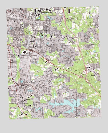 Jonesboro, GA USGS Topographic Map