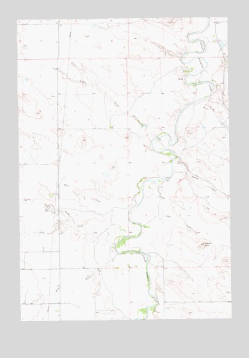 Caroline Butte, SD USGS Topographic Map