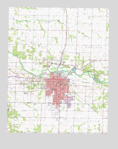 Carthage, MO USGS Topographic Map