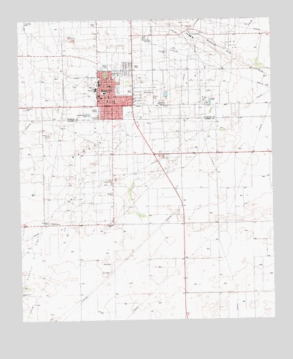 Denver City, TX USGS Topographic Map