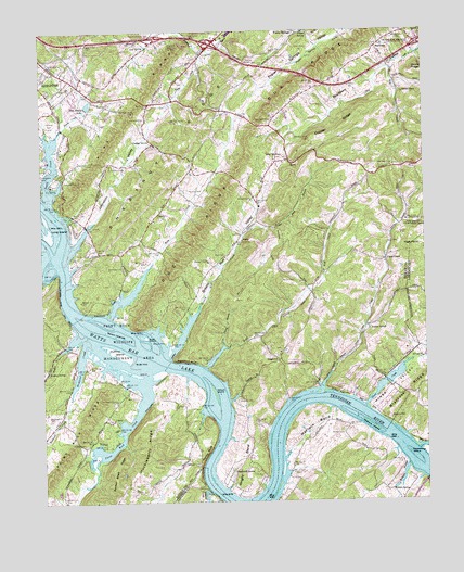Cave Creek, TN USGS Topographic Map