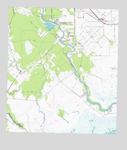 Cedar Lane NE, TX USGS Topographic Map