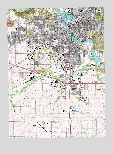 Cedar Rapids South, IA USGS Topographic Map