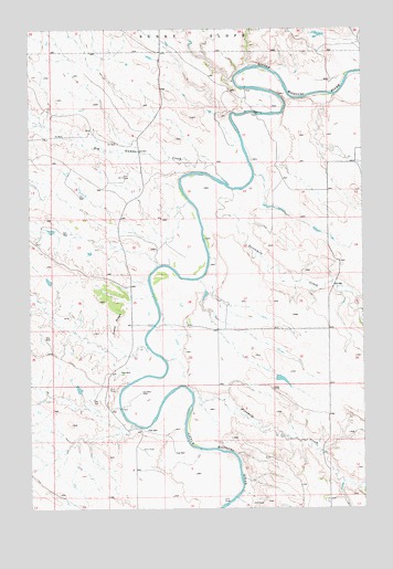 Cedar Ridge, ND USGS Topographic Map