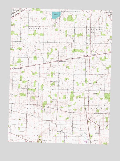 Alvada, OH USGS Topographic Map