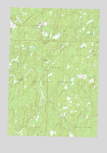 Alvin, WI USGS Topographic Map