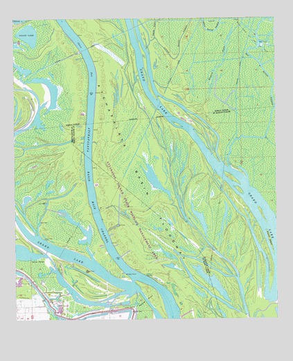 Centerville NW, LA USGS Topographic Map