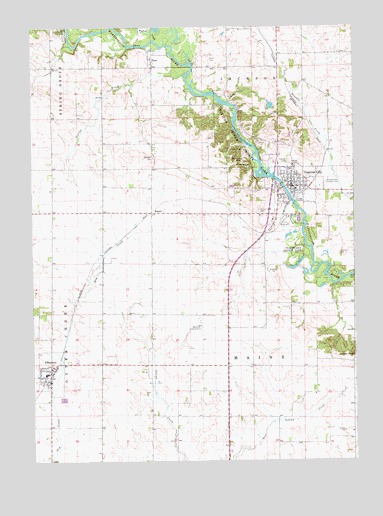 Central City, IA USGS Topographic Map