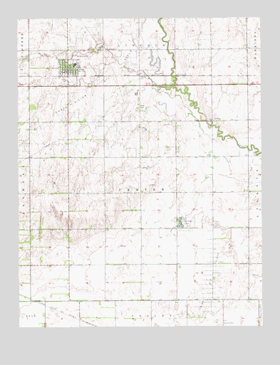 Chase, KS USGS Topographic Map