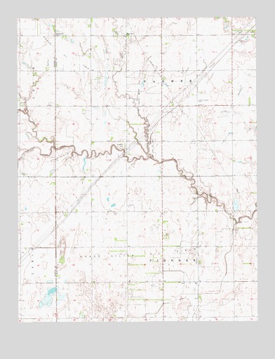 Chase NW, KS USGS Topographic Map