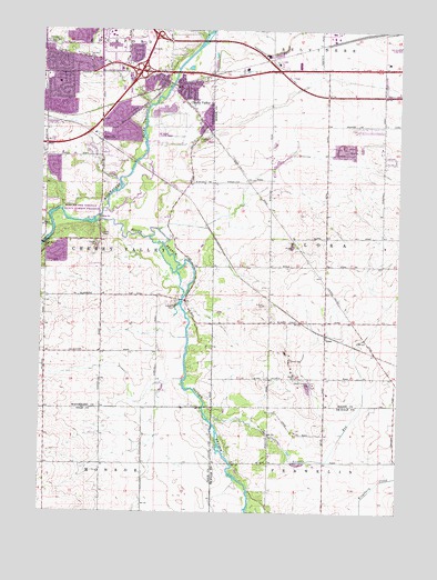 Cherry Valley, IL USGS Topographic Map