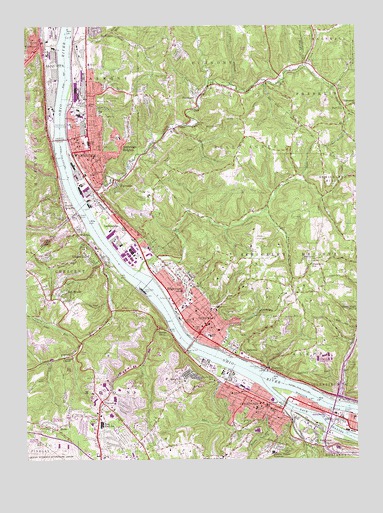 Ambridge, PA USGS Topographic Map