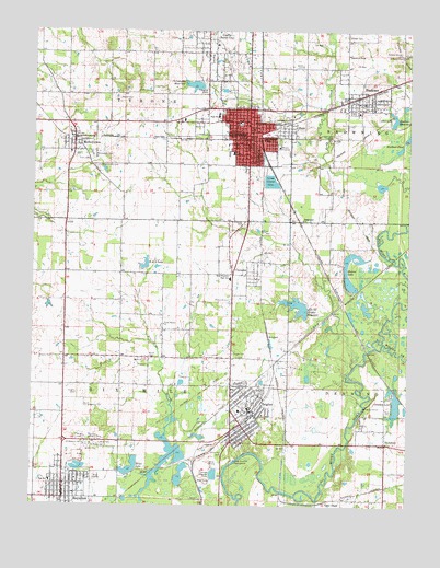Christopher, IL USGS Topographic Map