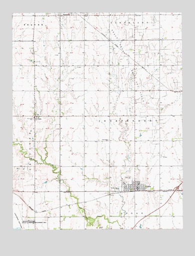 Claflin, KS USGS Topographic Map