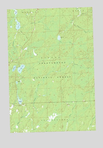 Clam Lake NE, WI USGS Topographic Map