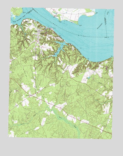 Claremont, VA USGS Topographic Map